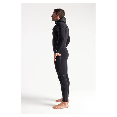 C-Skins Wired 5/4mm Hooded Chest Zip Wetsuit - Black Diamond - Buy online today at Down the Line Surf. International shipping available.