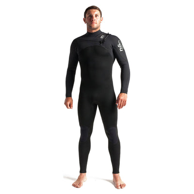 C-Skins Session 3/2mm Chest Zip Wetsuit - Black/Carbon/Black - Buy online today at Down the Line Surf. International shipping available.
