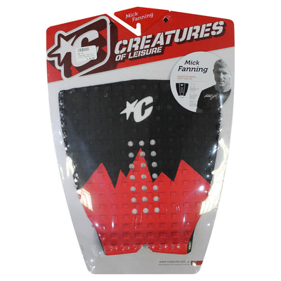 Creatures of Leisure Mick Fanning Tail Pad - Black/Red - Buy online today at Down the Line Surf. International shipping available.