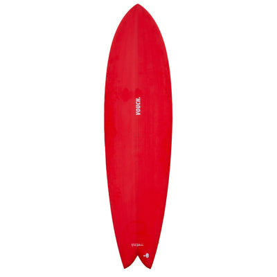 Vouch Mid Vish Surfboard - 7'0" - Signal Red - Buy online today at Down the Line Surf. International shipping available.