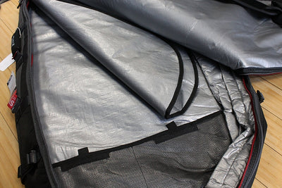 Ocean & Earth Double Wide Compact Board Bag - Black - Buy online today at Down the Line Surf. International shipping available.