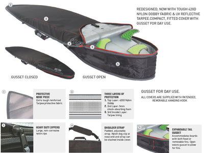 Ocean & Earth Compact Day Fish Boardbag - Buy online today at Down the Line Surf. International shipping available.