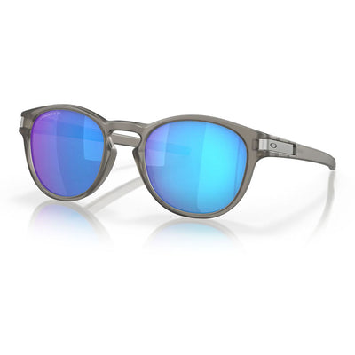 Oakley Latch Sunglasses - Matte Grey/Prizm Sapphire Polarized - Buy online today at Down the Line Surf. International shipping available.