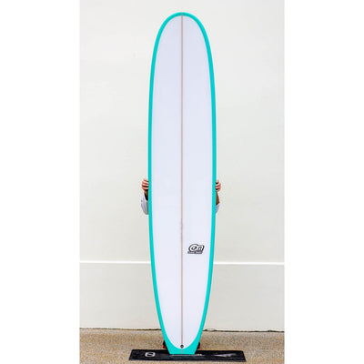 Ocean Magic OM Nose Rider 9'6" Longboard - Blue Gloss & Polish - Buy online today at Down the Line Surf. International shipping available.