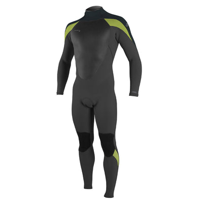 O'Neill Epic 5/4mm Back Zip Wetsuit - Gunmetal/Dayglo - Buy online today at Down the Line Surf. International shipping available.