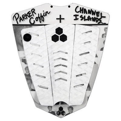 Channel Islands Parker Coffin 3 Piece Arch Tail Pad (White) - Buy online today at Down the Line Surf. International shipping available.
