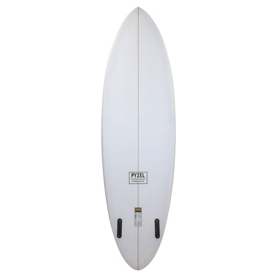 Pyzel Mid Length Crisis Twin Surfboard - Clear - Buy online today at Down the Line Surf. International shipping available.