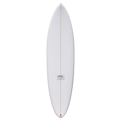 Pyzel Mid Length Crisis Twin Surfboard - Clear - Buy online today at Down the Line Surf. International shipping available.