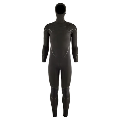 Patagonia Men's R3 Yulex Hooded Front Zip Wetsuit - Black - Buy online today at Down the Line Surf. International shipping available.
