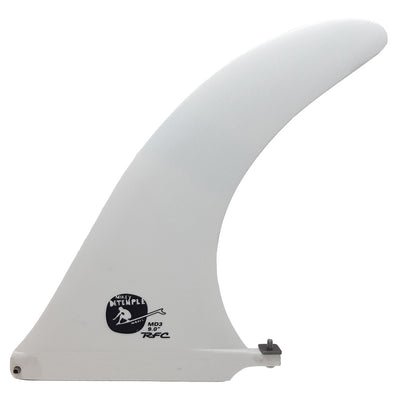 Rainbow Fin Co. MD3 Flex Longboard Fin - 9" - White - Buy online today at Down the Line Surf. International shipping available.