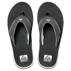 Reef Men s Fanning Flip Flops Raven White