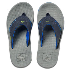 Reef Boy s Fanning Flip Flops Navy Lime
