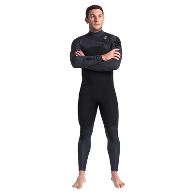 C-SKins Rewired 5/4mm Chest Zip Wetsuit - Black/Anthracite/Black - Buy online today at Down the Line Surf. International shipping available.