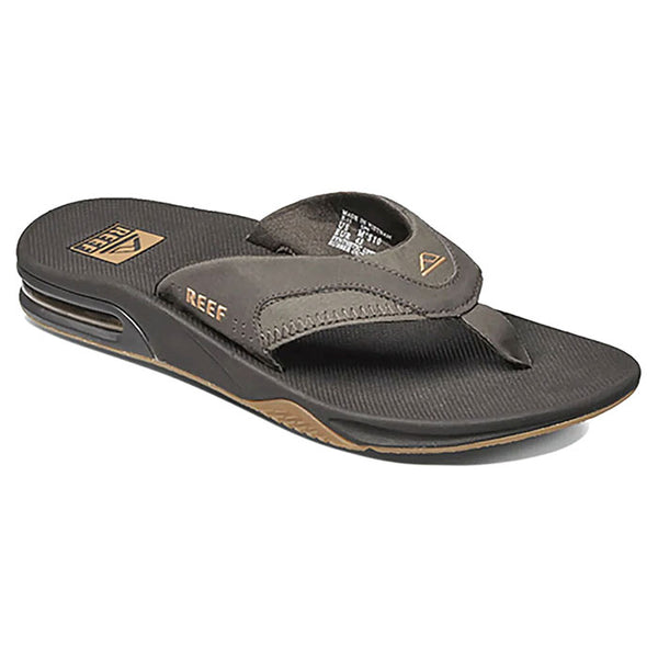 Reef Men s Fanning Flip Flops Brown Gum Down the Line Surf