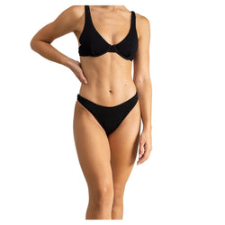 Rhythm Wave Break Hi Cut Pant - Black - Buy online today at Down the Line Surf. International shipping available.