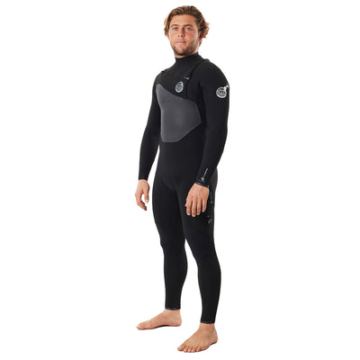 Rip Curl Flashbomb 5/3mm Chest Zip Wetsuit - Black - Buy online today at Down the Line Surf. International shipping available.