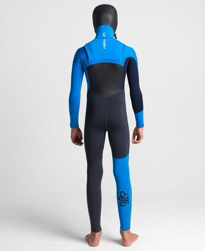 C-Skins Junior Session 5/4mm Chest Zip Hooded Wetsuit - Buy online today at Down the Line Surf. International shipping available.