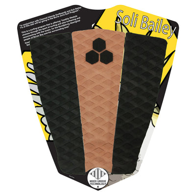 Channel Islands Soli Bailey Tail Pad - Black/Tan - Buy online today at Down the Line Surf. International shipping available.
