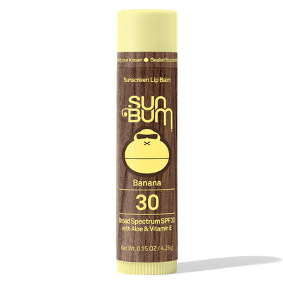 Sun Bum Original SPF 30 Lip Balm - Banana - Buy online today at Down the Line Surf. International shipping available.