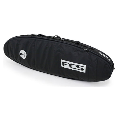 FCS Travel 2 Funboard Cover - Black - Buy online today at Down the Line Surf. International shipping available.