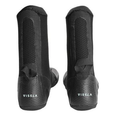 Vissla High Seas 5mm Round Toe Boot - Black - Buy online today at Down the Line Surf. International shipping available.