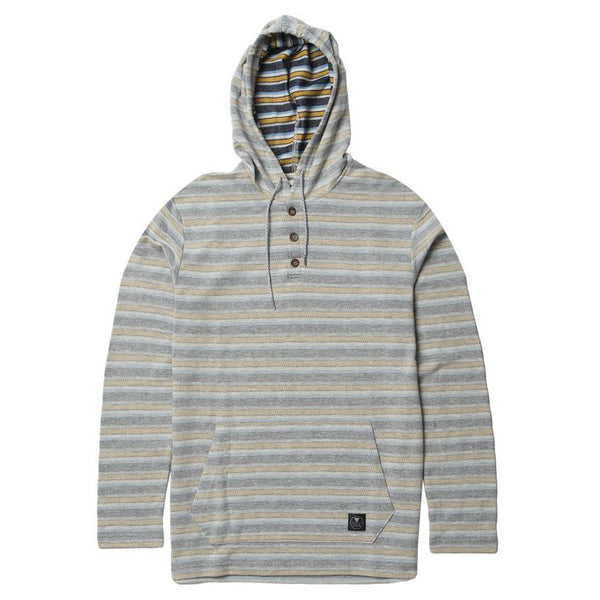 Vissla The Box Hooded Henley - Grey Heather - Down the Line Surf