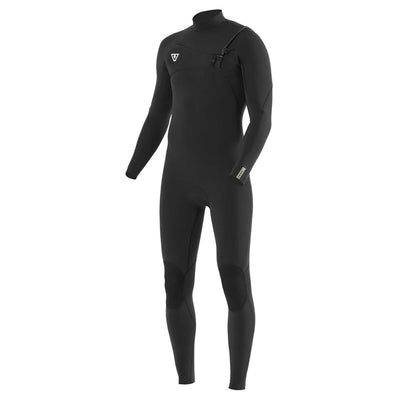 Vissla 7 Seas Comp 4/3mm Chest Zip Wetsuit - Black 2 - Buy online today at Down the Line Surf. International shipping available.