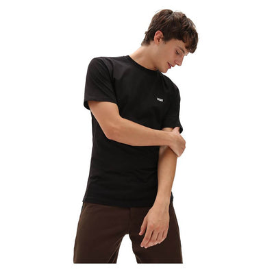 Vans Left Chest Logo Tee - Black/White - Buy online today at Down the Line Surf. International shipping available.