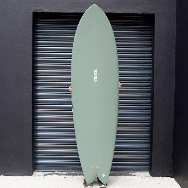 Vouch Mid Vish Surfboard River Gum 6'8"