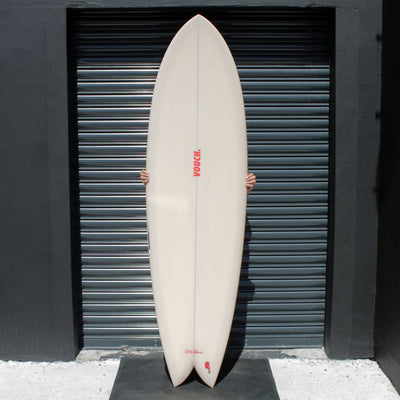 Vouch Mid Vish Surfboard - Ivory - 6'6" - Buy online today at Down the Line Surf. International shipping available.