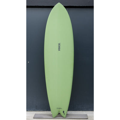 Vouch Mid Vish Surfboard - Olive - 6'10" - Buy online today at Down the Line Surf. International shipping available.