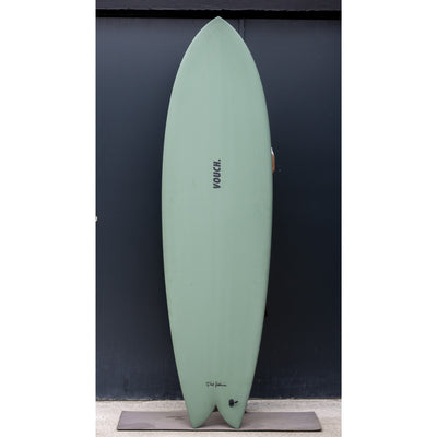 Vouch Mid Vish Surfboard - River Gum - 6'6" - Buy online today at Down the Line Surf. International shipping available.