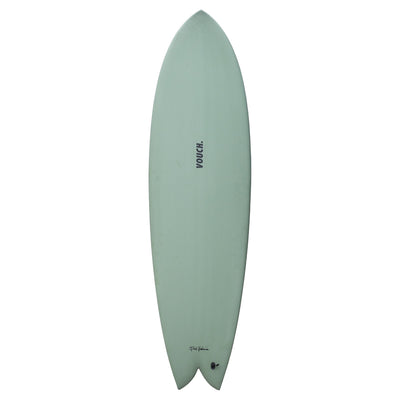 Vouch Mid Vish Surfboard - River Gum - 6'6" - Buy online today at Down the Line Surf. International shipping available.