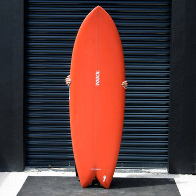 Vouch Vish Surfboard - Tangerine - 5'8" - Buy online today at Down the Line Surf. International shipping available.