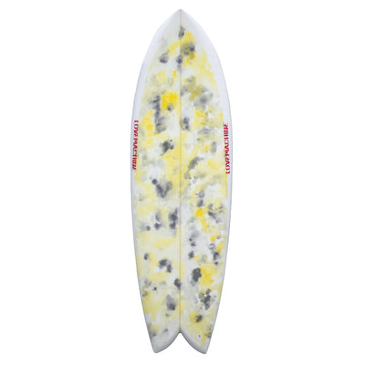 Love Machine Will's Fish 5'9" - Yellow Grey Multi - Buy online today at Down the Line Surf. International shipping available.
