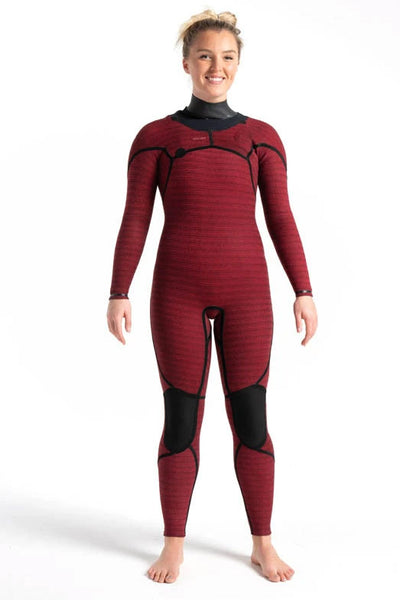 C-Skins Women's Rewired 4/3mm Chest Zip Wetsuit - Black/Black/Diamond/White - Buy online today at Down the Line Surf. International shipping available.