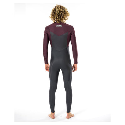 Rip Curl Dawn Patrol 5/3mm Chest Zip Wetsuit - Wine - Buy online today at Down the Line Surf. International shipping available.