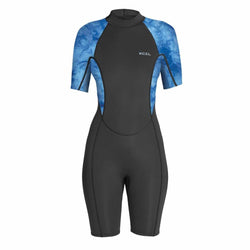 Xcel Women's Axis 2mm Back Zip Springsuit - Graphite Tie Dye - Buy online today at Down the Line Surf. International shipping available.