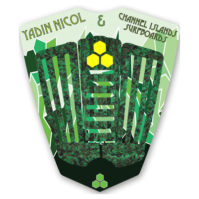 Channel Islands Yadin Nicol 3 Piece Tail Pad - Camo Green - Buy online today at Down the Line Surf. International shipping available.