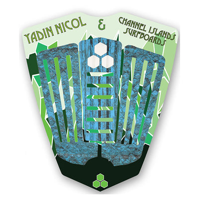 Channel Islands Yadin Nicol 3 Piece Tail Pad - Camo Blue - Buy online today at Down the Line Surf. International shipping available.